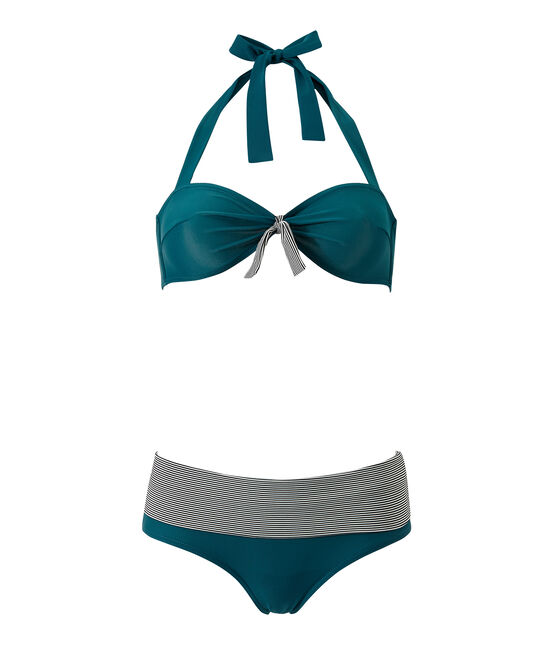 Bañador de 2 piezas para mujer verde Rivage