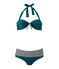 Bañador de 2 piezas para mujer verde Rivage