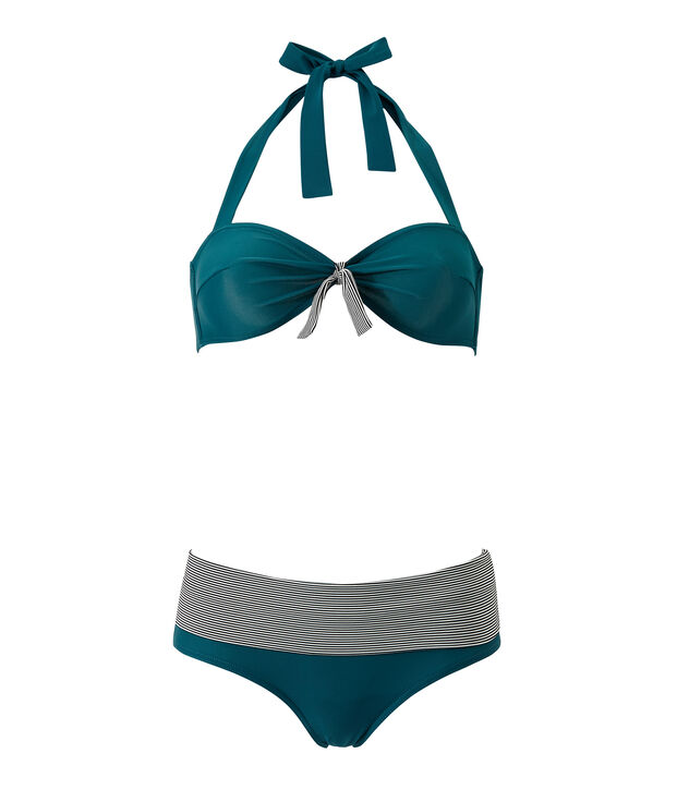 Ba&ntilde;ador de 2 piezas para mujer verde Rivage
