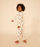 Pijama infantil de algodón con estampado de corazón blanco AVALANCHE/ MULTICO