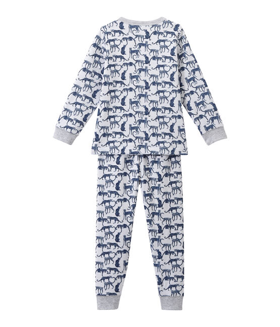 Pijama en túbico estampado para niño blanco ECUME/blanco MULTICO
