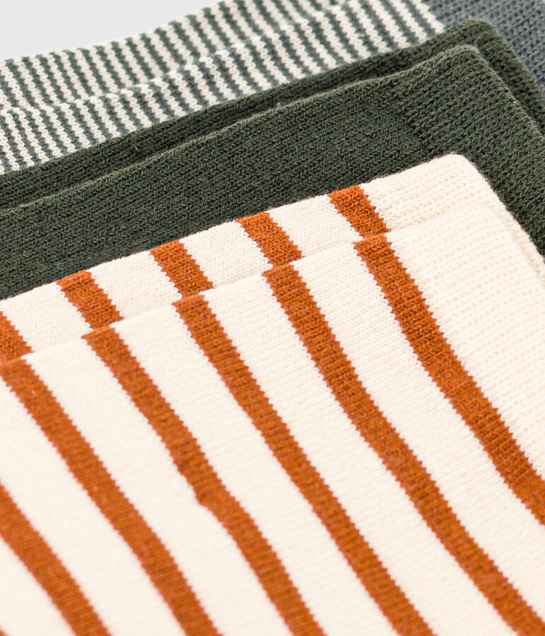 Juego de 3 pares de calcetines milrayas para ni&ntilde;o/ni&ntilde;a multicolor