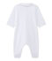 Pijama para bebé en terciopelo blanco ECUME