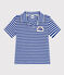 Polo de manga corta de rizo para niño azul SURF/ AVALANCHE