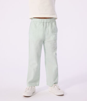 Pantal&oacute;n infantil de algod&oacute;n y lino