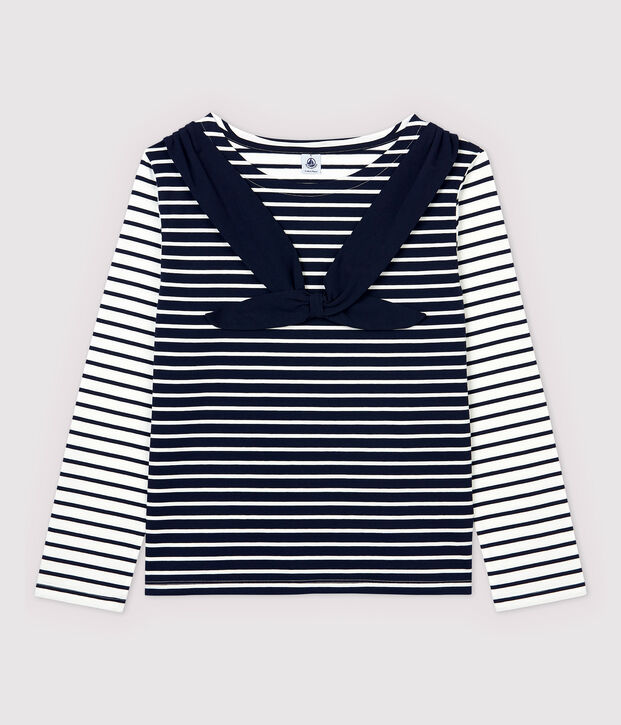 Marinera ligera de mujer blanco/azul