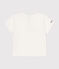 Camiseta Monsieur Madame de algodón de bebé blanco MARSHMALLOW