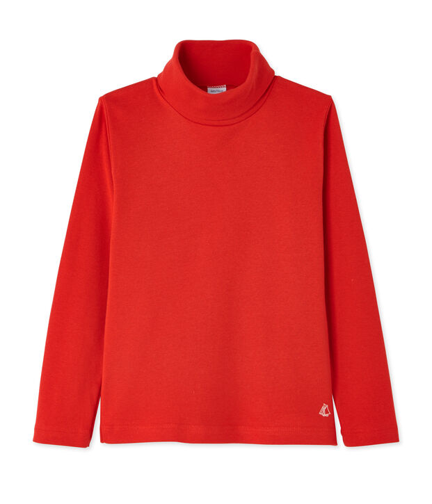 Camiseta de manga larga para ni&ntilde;a rojo
