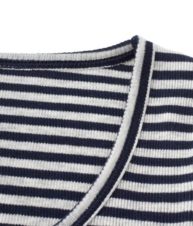 Body de rayas Colette para mujer azul/gris