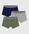 Pack de b&oacute;xers de algod&oacute;n liso para ni&ntilde;o multicolor
