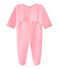 Pijama de terciopelo para bebé rosa PETAL