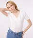 Camiseta Iconique de manga corta de punto liso para mujer