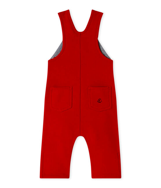 Peto para bebé niño en muletón rojo TERKUIT