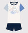 Pijama infantil corto y liso de algodón INCOGNITO/ MULTICO