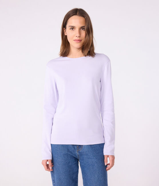 Camiseta Icónica «cocotte» de manga larga de algodón para mujer violeta PARME