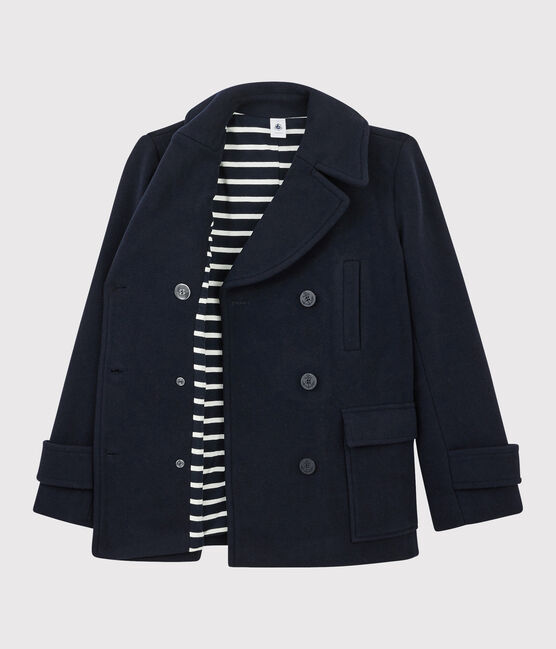 Chaquetón de lana de mujer azul SMOKING