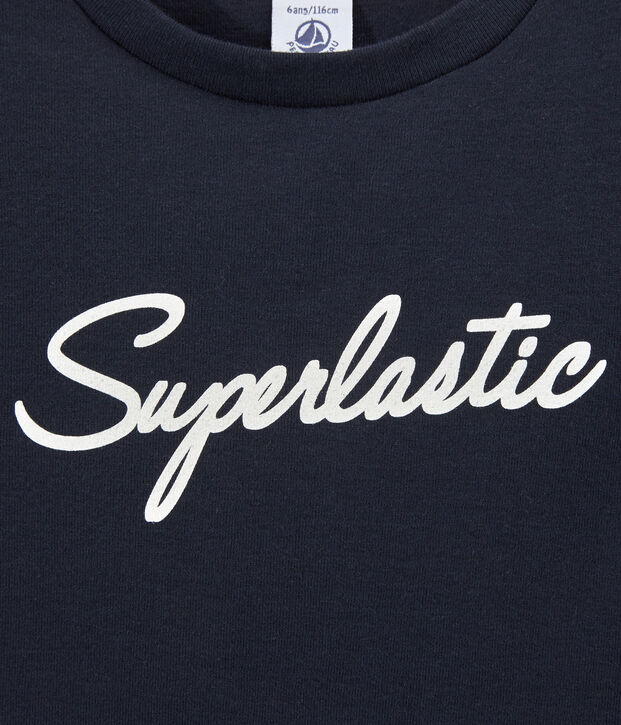 Camiseta para ni&ntilde;o con estampado azul