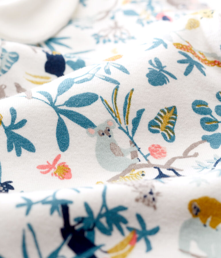 Mono corto de punto para beb&eacute; ni&ntilde;a blanco MARSHMALLOW/blanco MULTICO