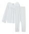 Pijama de punto para niña blanco MARSHMALLOW/azul CONTES