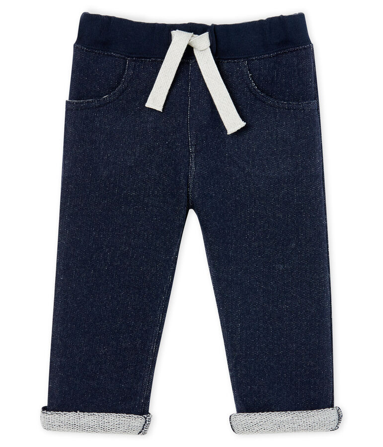 Pantal&oacute;n de mulet&oacute;n para beb&eacute; ni&ntilde;o azul SMOKING CN