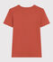 Camiseta L'ICONIQUE de algodón con cuello redondo para mujer marron FAMEUX