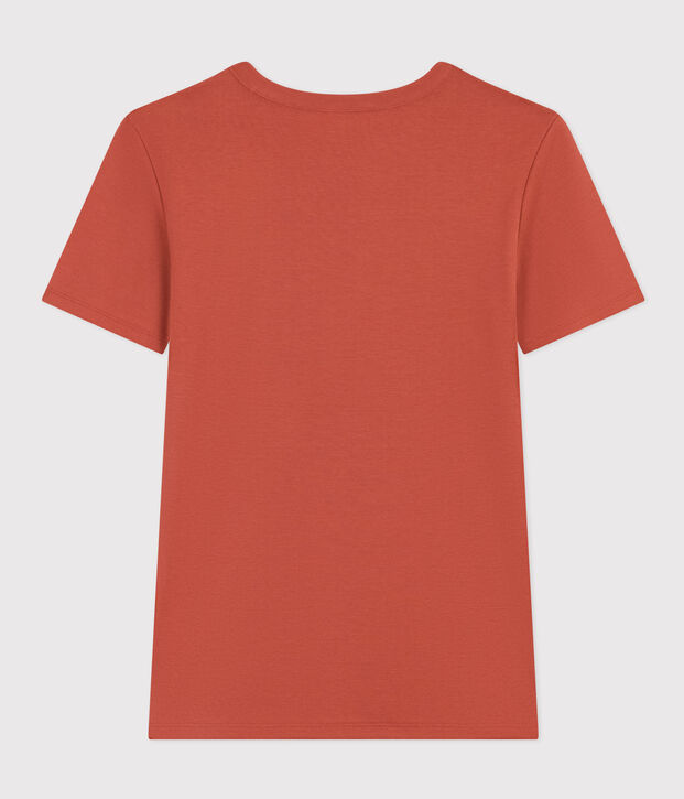 Camiseta L'ICONIQUE de algod&oacute;n con cuello redondo para mujer marron