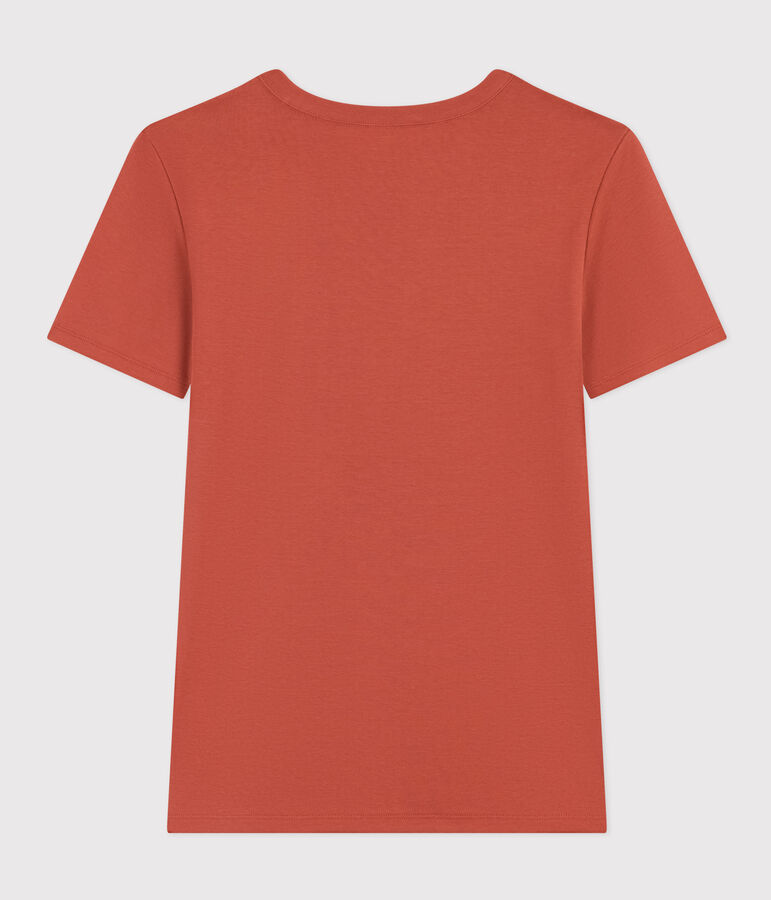 Camiseta L'ICONIQUE de algod&oacute;n con cuello redondo para mujer marron