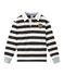 Polo de rugby de manga larga gris CAPECOD/blanco MARSHMALLOW