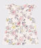 Blusa de manga corta de popelina de niña blanco MARSHMALLOW/blanco MULTICO