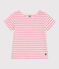 Camiseta de punto flameado a rayas para niña AVALANCHE/ SHOCKING