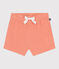 Pantalón corto de rizo de algodón para bebé naranja ABRICOT