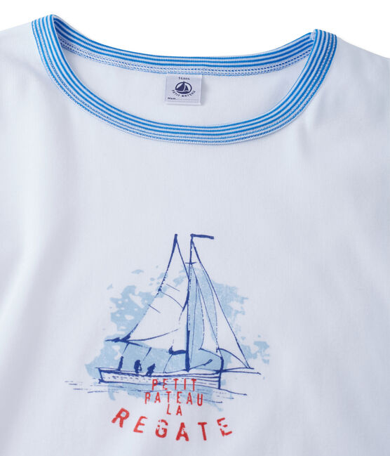 Pijama con motivo para chico blanco ECUME/azul MAJOR
