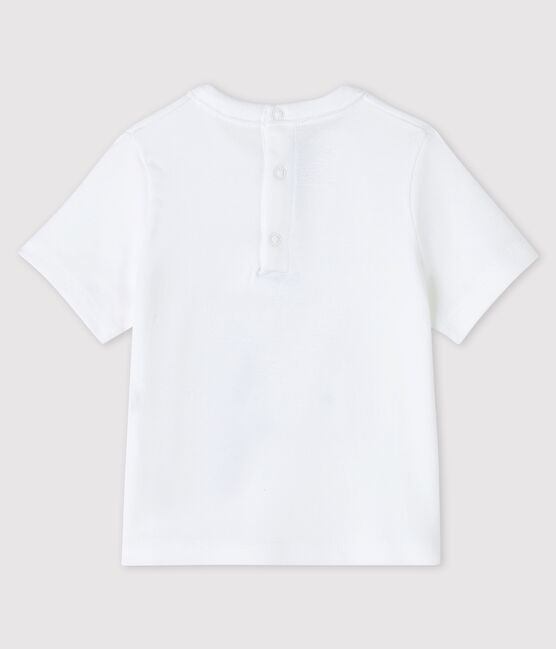 Camiseta para bebé niño blanco ECUME