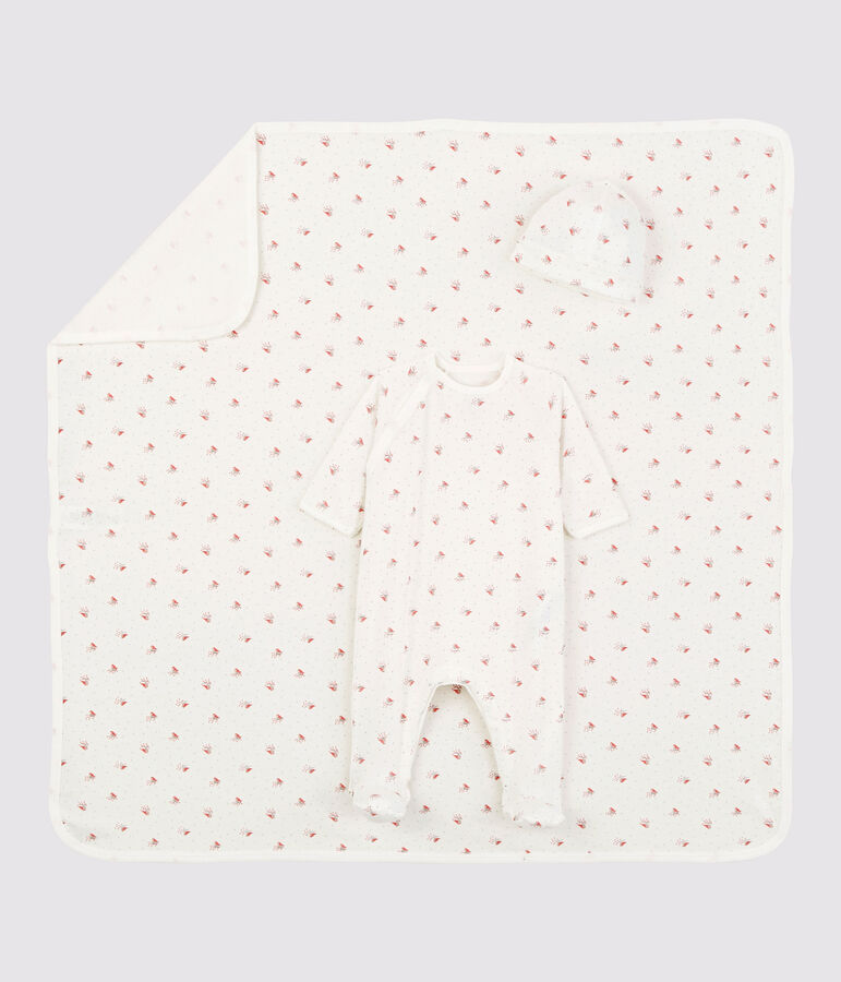 Estuche de regalo de nacimiento de pajarito de beb&eacute; de algod&oacute;n org&aacute;nico variante 1