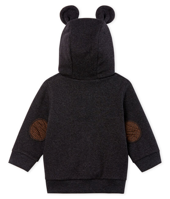 Sudadera con capucha de punto de elastano para bebé niño gris CITY CHINE