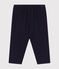 Pantalón de gasa de algodón para bebé azul SMOKING
