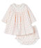 Conjunto 2 piezas para bebé niña blanco MARSHMALLOW/rosa GRETEL