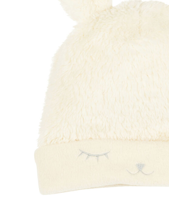 Gorro para bebé niña con forro polar blanco MARSHMALLOW