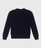Jersey de punto inglés de algodón para mujer azul SMOKING