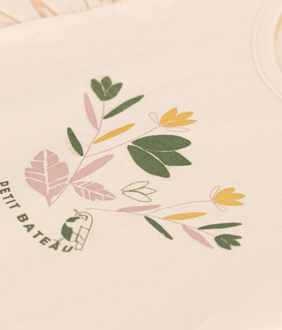 Camiseta de punto flameado para niña crudo AVALANCHE