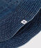Gorro de tejido vaquero de algodón orgánico para bebé azul DENIM