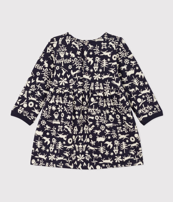 Vestido de manga larga de túbico acolchado estampado para bebé azul SMOKING/ AVALANCHE