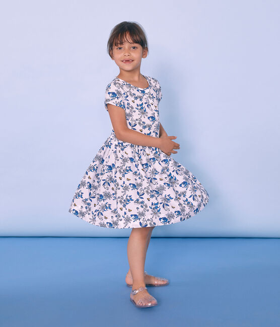Vestido infantil para niña blanco MARSHMALLOW/blanco MULTICO