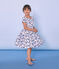 Vestido infantil para niña blanco MARSHMALLOW/blanco MULTICO