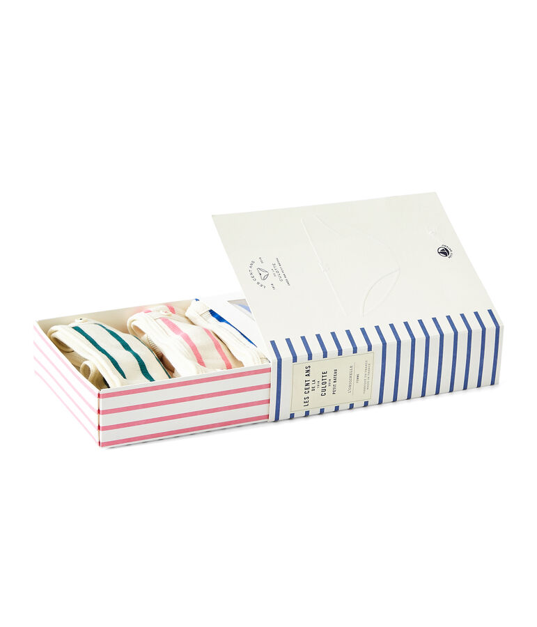 Lote de 3 braguitas mujer blanco