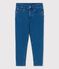 Pantalón regular de tejido vaquero sostenible para niño azul BLEU DELAVE