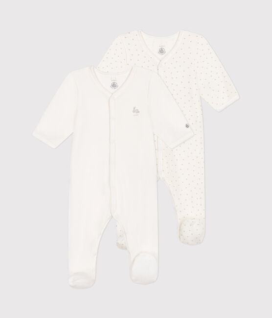Juego de 2 pijamas de terciopelo para bebé variante 1