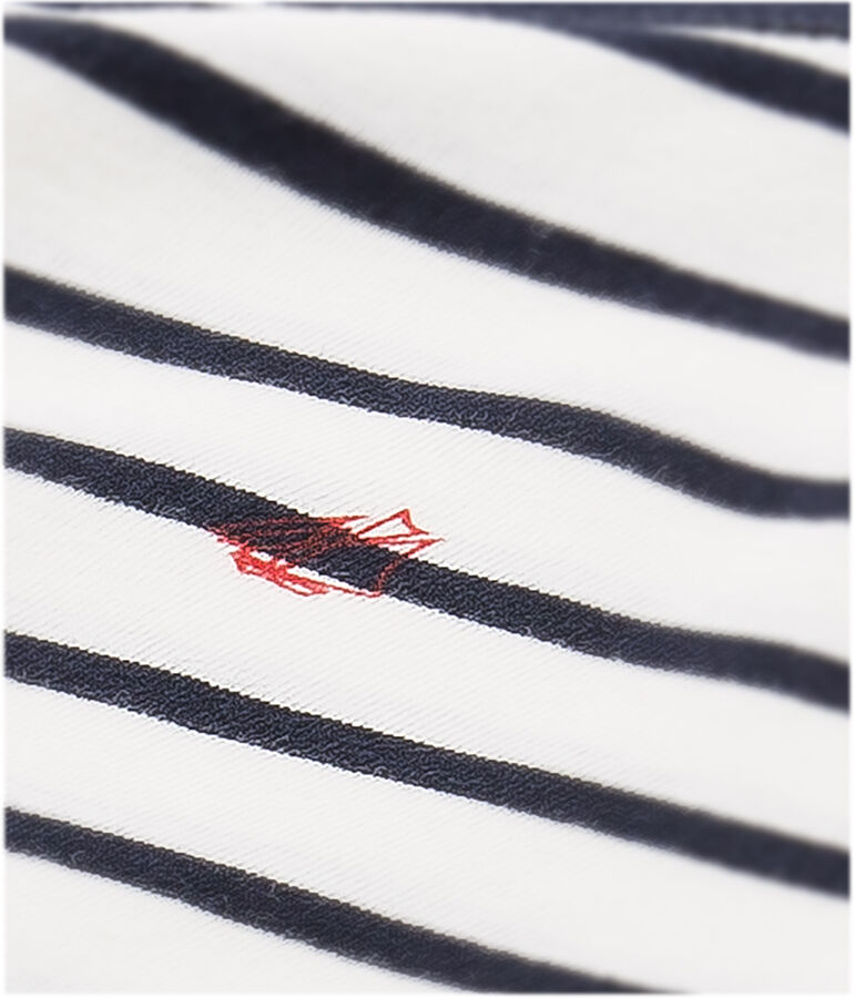 Pijama de rayas para ni&ntilde;o blanco/azul