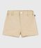 Shorts lisos de algod&oacute;n para beb&eacute; beige SANDER