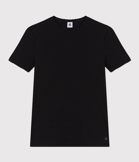 Camiseta L'ICONIQUE de algodón de punto «cocotte» para mujer negro BLACK